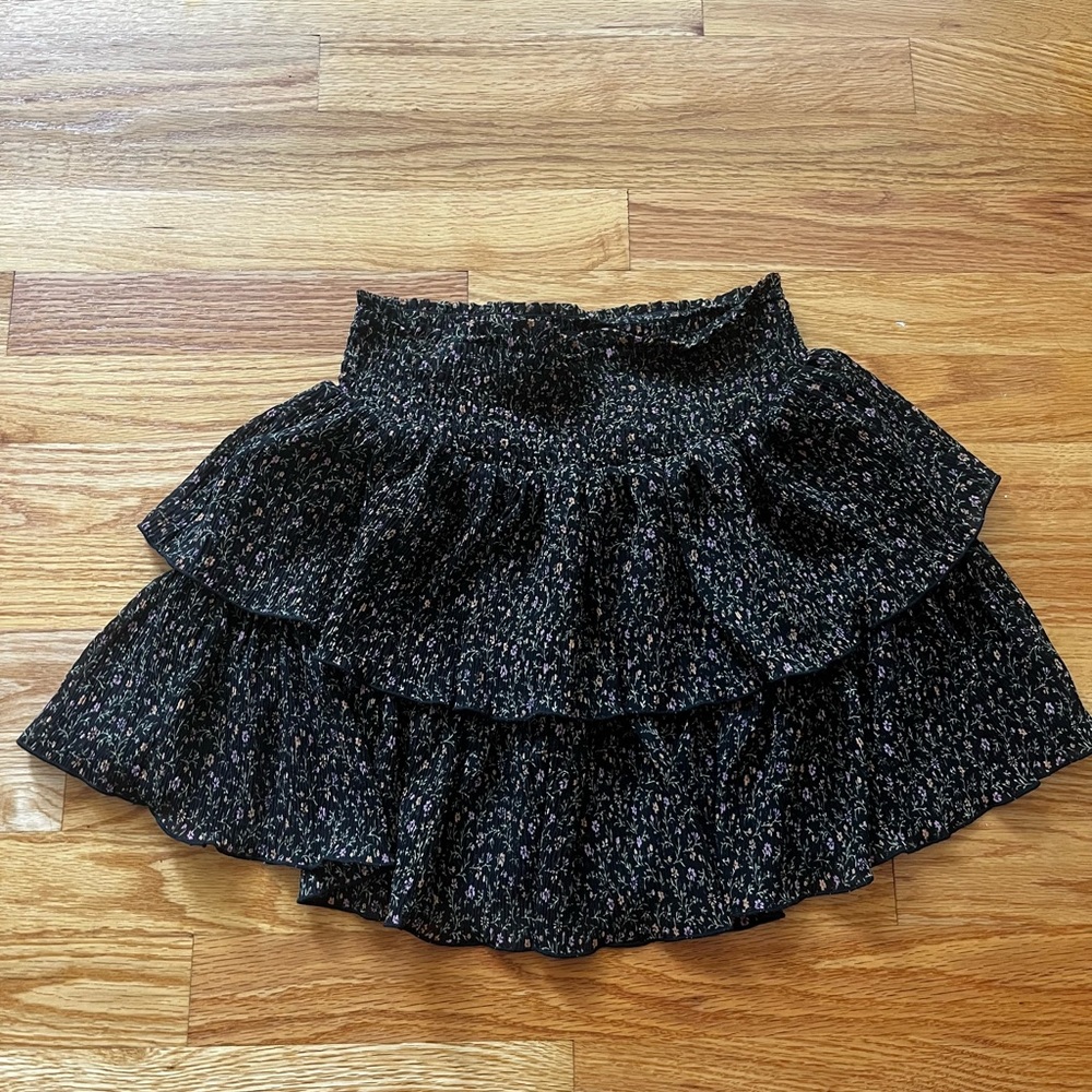 Floral Ruffle Skirt